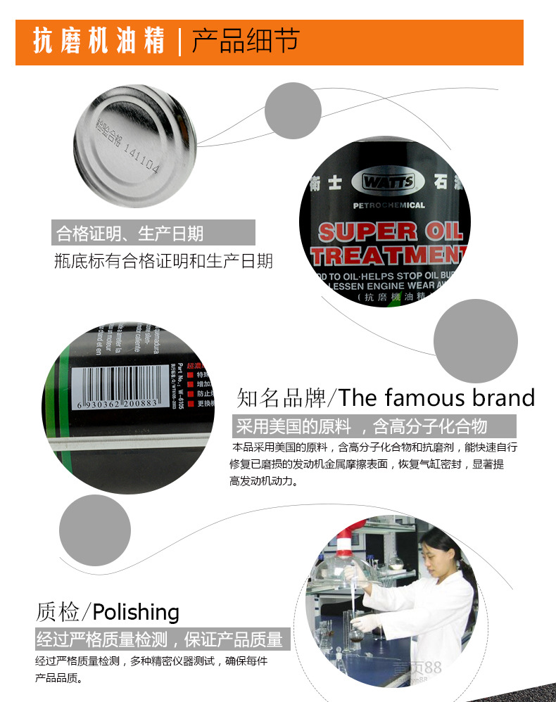 Wear-Resistant Engine Oil Additive WATTS