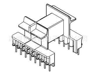 EE36型YC-EE-3601-1骨架 、8+8P方针电感线圈骨架厂家