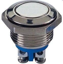 16MM Flat shape Since the complex Screw feet Metal Waterproof button switch