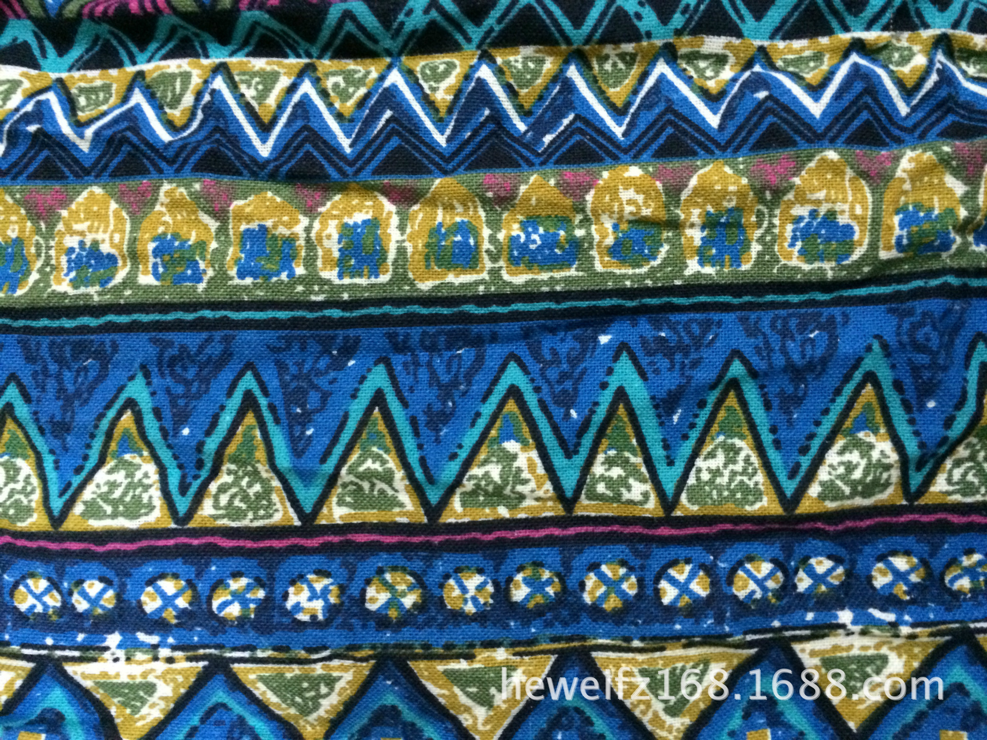 厂价直销 F8090 现货供应 麻棉印花 时尚服装棉麻桌布窗帘面料