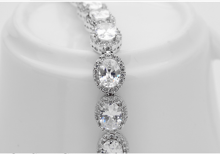 الأزياء Aaa الزركون البافيه مطعمة سوار Nihaojewelry الجملة الزفاف والمجوهرات هدية display picture 8