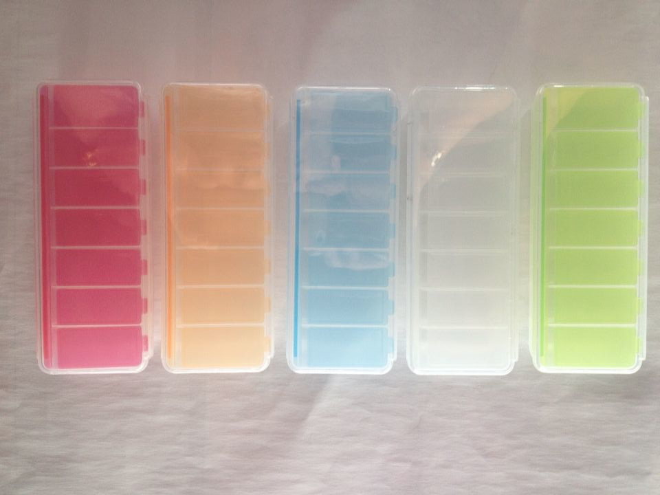 7格多功能药品收纳盒 随身一周7天便携小药盒 大容量药品分装盒