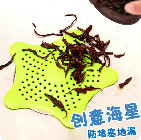 120 originality Starfish Kitchen Sink Block the floor drain Shower Room Sewer Drain filter screen MJ