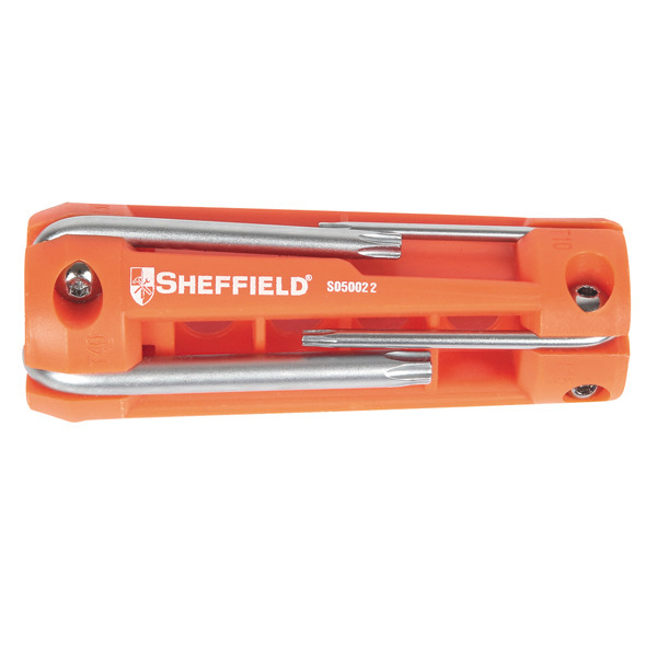 钢盾工具 8件套铬钒钢折叠式花型内六角扳手S050022