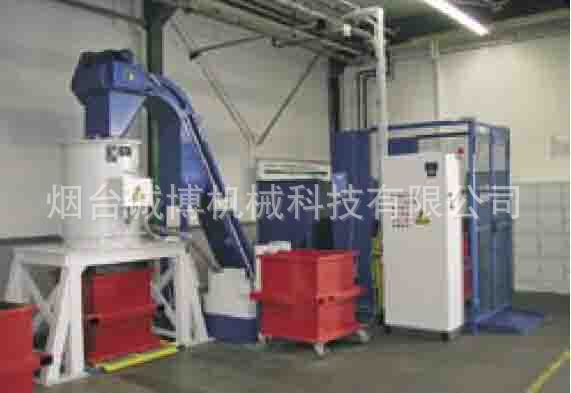 金属屑粉碎、脱油系统