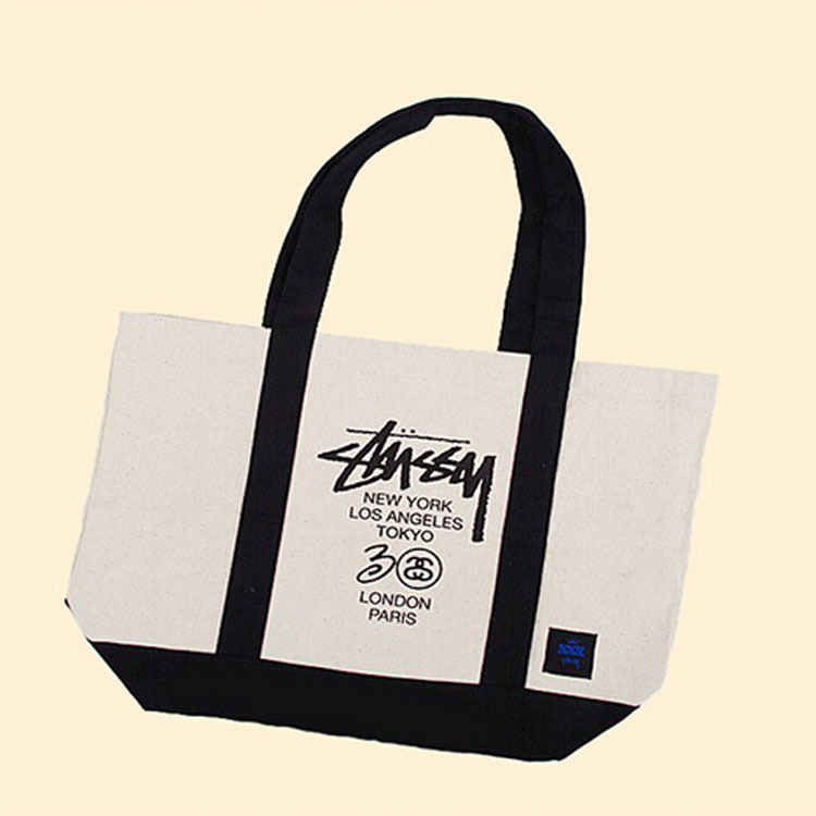 创意拼接全棉帆布袋制做 手提棉布袋定印logo学生广告购物袋批发