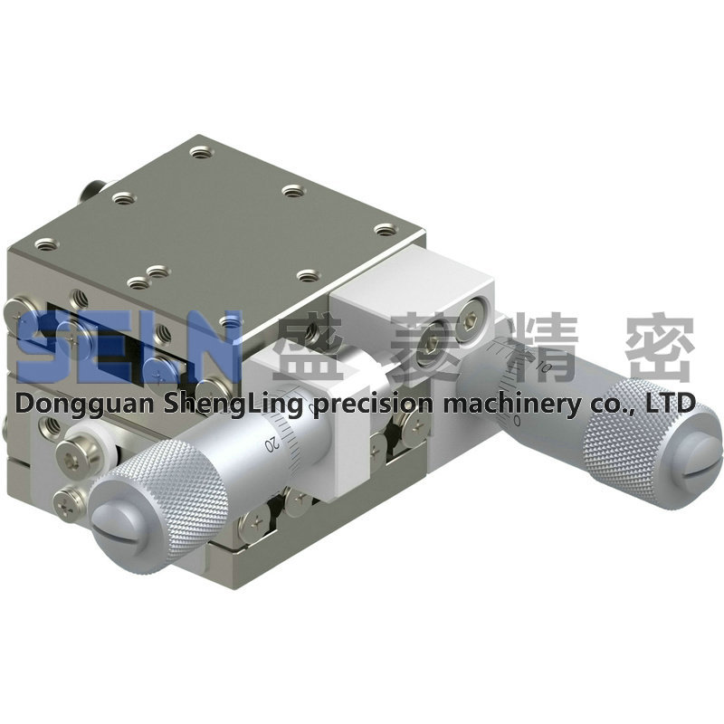 供应 新品25*25 XY轴LBY25-R直线滚珠型轴承钢手动微调架位移平台