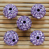 Colorful drilling ball half -pores of fragrant Berbara 10mm half -hole earrings color drill bead manufacturers direct sales