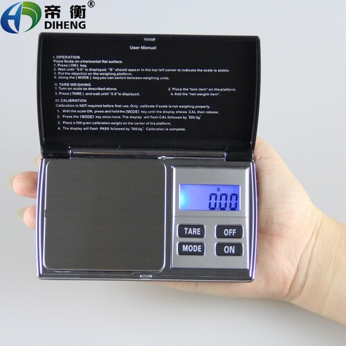Portable Pouch Electronic Scale Mini Jewelry Scale Electronic Weighing Machine 0.1g 0.01g Bench Scale Herb Tea Gold Scale