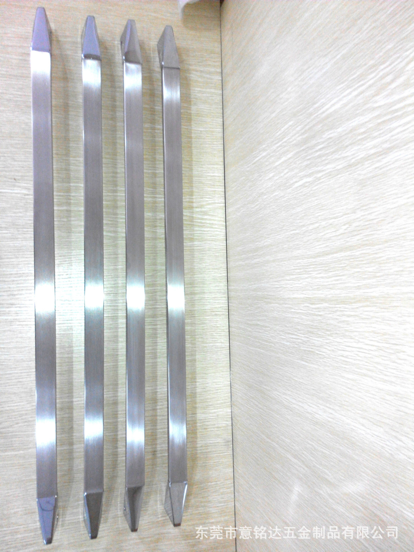 Glass door stainless steel long pull hands brass forging processing