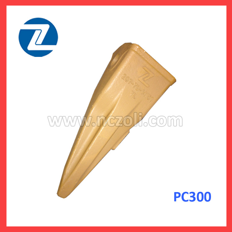 KOMATSU 挖掘机配件斗齿 PC300TL新款岩石型 锥型齿 刨冰齿