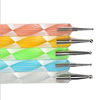 Double-sided tools set for manicure, acrylic spiral, drawing pens for nails, lip pencil to create lines, 5 pieces