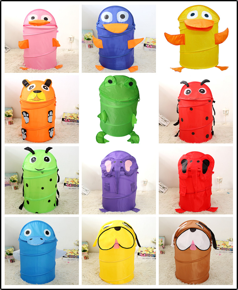 卡通动物桶组合图