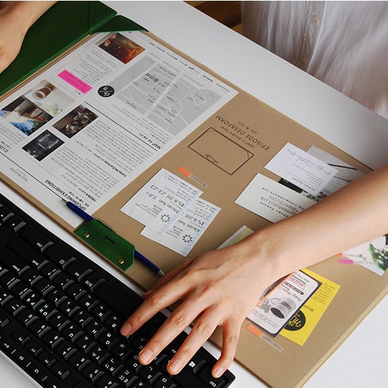 韓國新款雙層羊毛氈防滑電腦辦公桌墊 台墊 4色