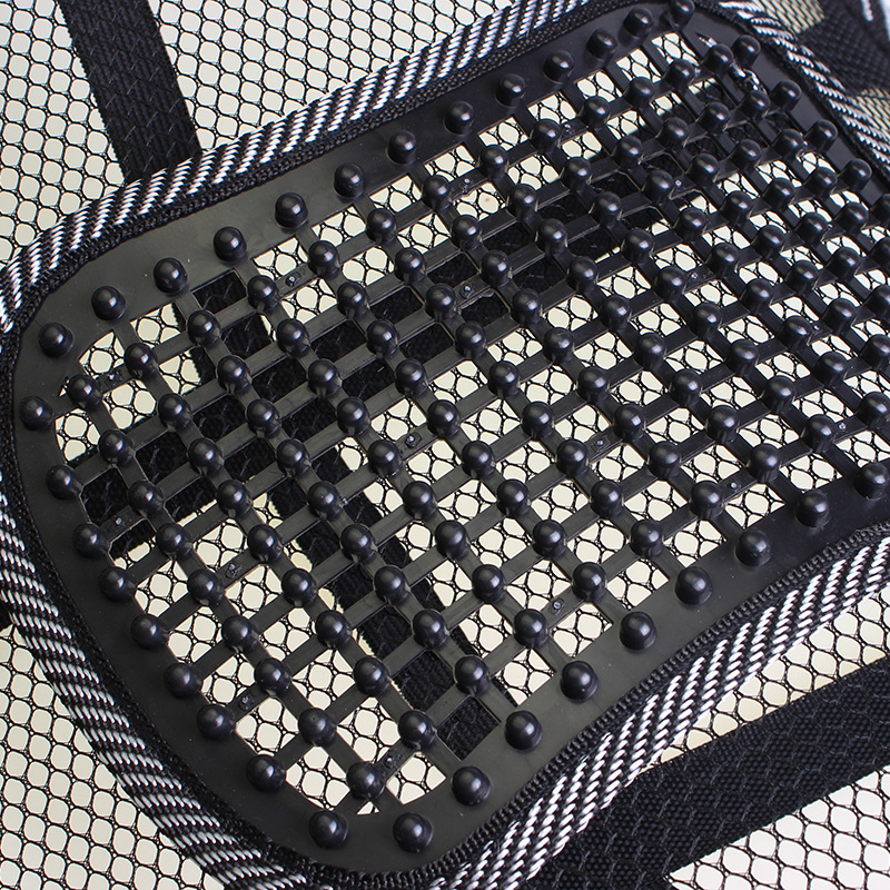 加粗鋼絲皮釘腰靠 黑網(wǎng)紗按摩腰靠 保健腰靠 辦公腰靠R-7243