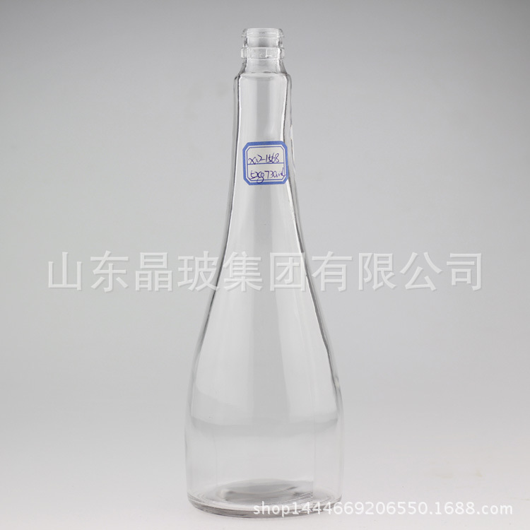 高白料透明红酒瓶 玻璃密封玻璃酒瓶 玻璃工艺酒柜酒瓶白酒瓶