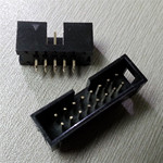 简易牛角 2.54间距 双排16P针座 DC3-16P直插