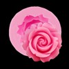 Three dimensional silica gel fondant contains rose, silicone mold, flowered