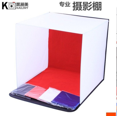 深圳摄影器材厂家LED60方形摄影棚 柔光箱拍摄棚珠宝首饰拍照道具