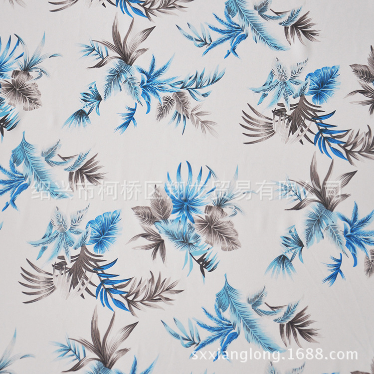 【翔龙印花 XL6896】新款上市 优雅休闲热带雨林树叶花卉花瑶