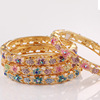 Retro bracelet, crystal, fashionable accessory, Korean style, wholesale