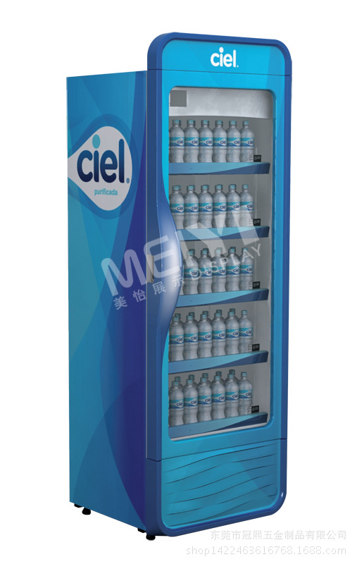 厂家定销出口品质拆装组合便捷可移动型饮料展示架展示柜