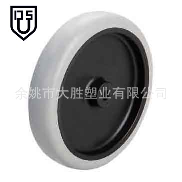 供应125X25人造胶TPE轮子 橡胶轮灰胶轮酒店餐车轮 榨水车轮