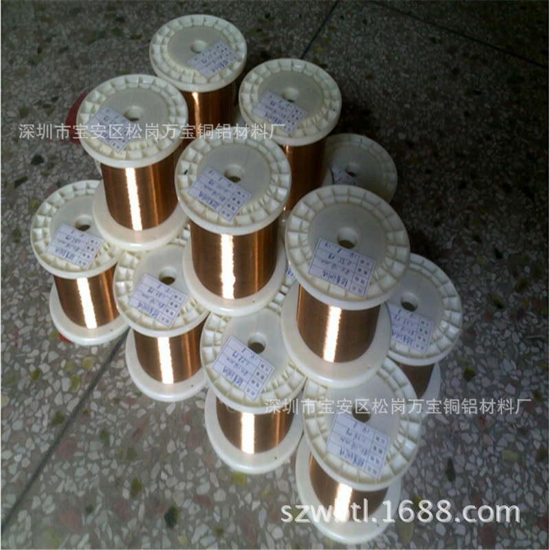 QBe2铍青铜线 定做铍铜扁线 0.08 0.1 0.12 0.15弹簧铍青铜丝