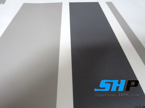 彩条布 覆膜 夹网布  遮阳面料 580G 2020网布 黑灰色条 网布上浆