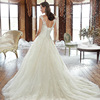 Summer and autumn new bride double shoulder Lace Wedding Dress