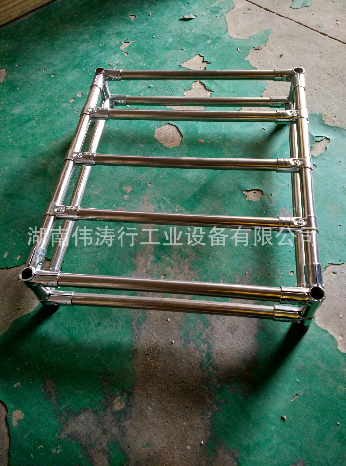 不锈钢物料架 不锈钢工作台 周转车 精益管线棒不锈钢伟涛行