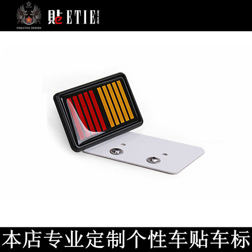 Manufacturer supplies three-dimensional Mitsubishi metal car stickers suitable for China Net 3D rally art modified car stickers wholesale