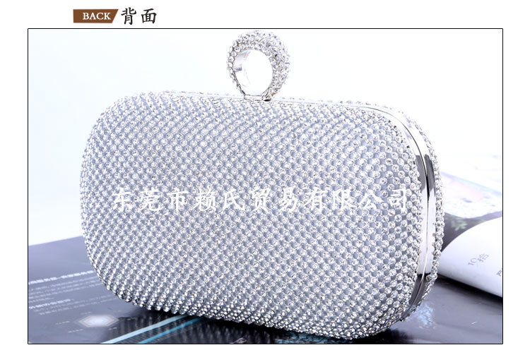 Diamond-studded Dinner Bag Creative Hand-held Evening Bag Handmade Rhinestone Banquet Bag display picture 14