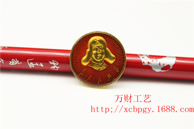 雷锋头像章 伟人徽章定制胸章 金属纪念品 蝴蝶扣/磁铁/安全别针