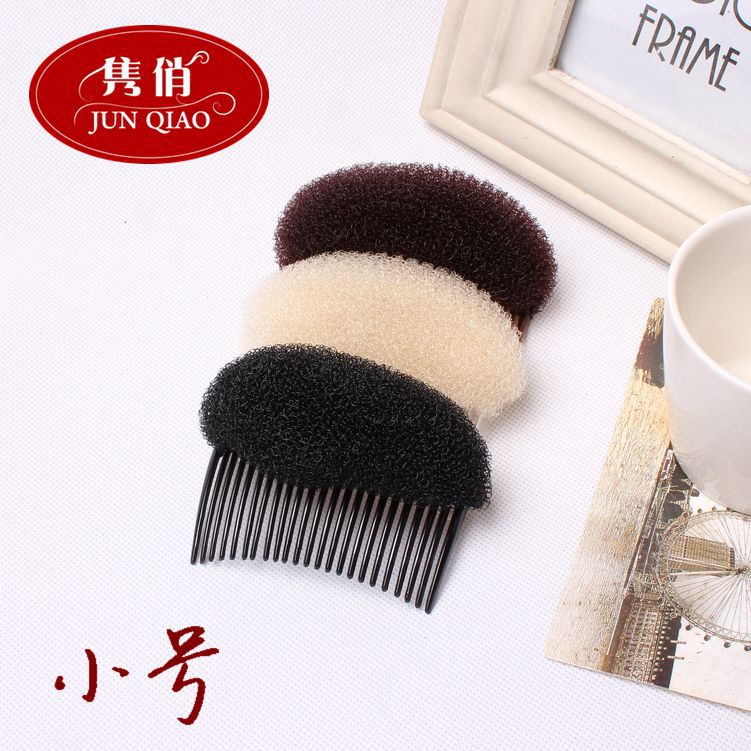 韩版新款发垫 小号前刘海垫发器 蓬蓬头插梳盘发器 精品店货源L37