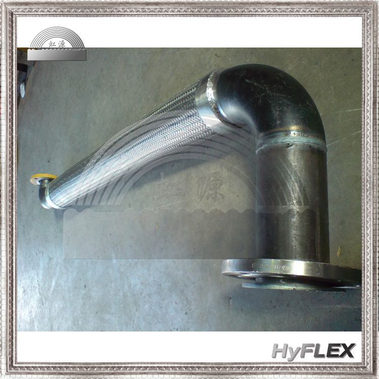 金属软管 泵连接软接头 不锈钢波纹软管 软连接 90度弯头弯管