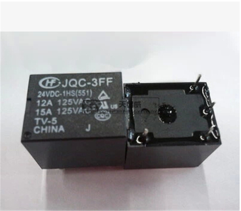 一常开10A4脚宏发JQC-3FF-024-1HS原装盛毅功率继电器S7-24-AS