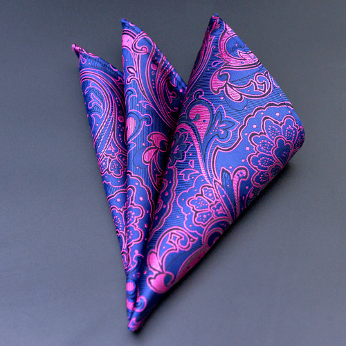 Men's pocket square wedding business men's suit shirt pocket square polyester silk square scarf chest scarf handkerchief