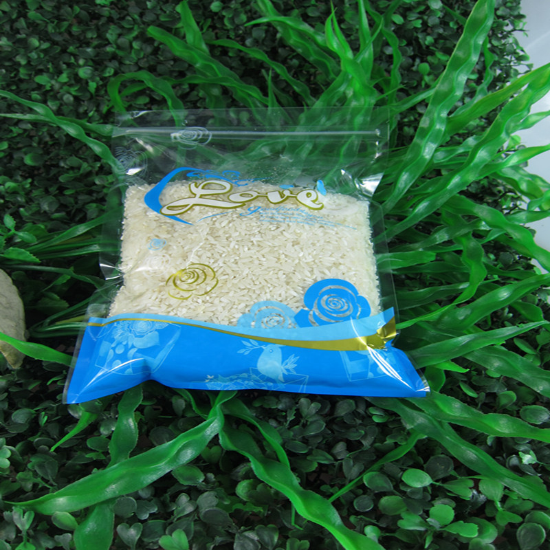 厂家批发16*24cm印蓝花透明自封袋复合高档食品塑料包装袋1个价