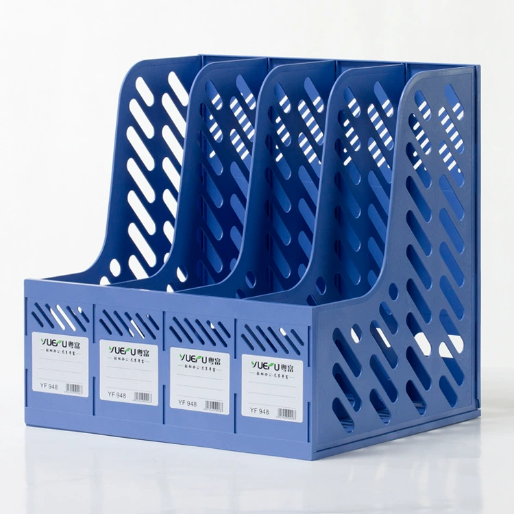 粤富 Thickened information rack quad-link file column strip office supplies desktop file storage box