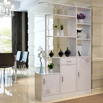 【包物流】简约现代客厅屏风隔断红酒样品柜 烤漆间厅柜玄关鞋柜|ms