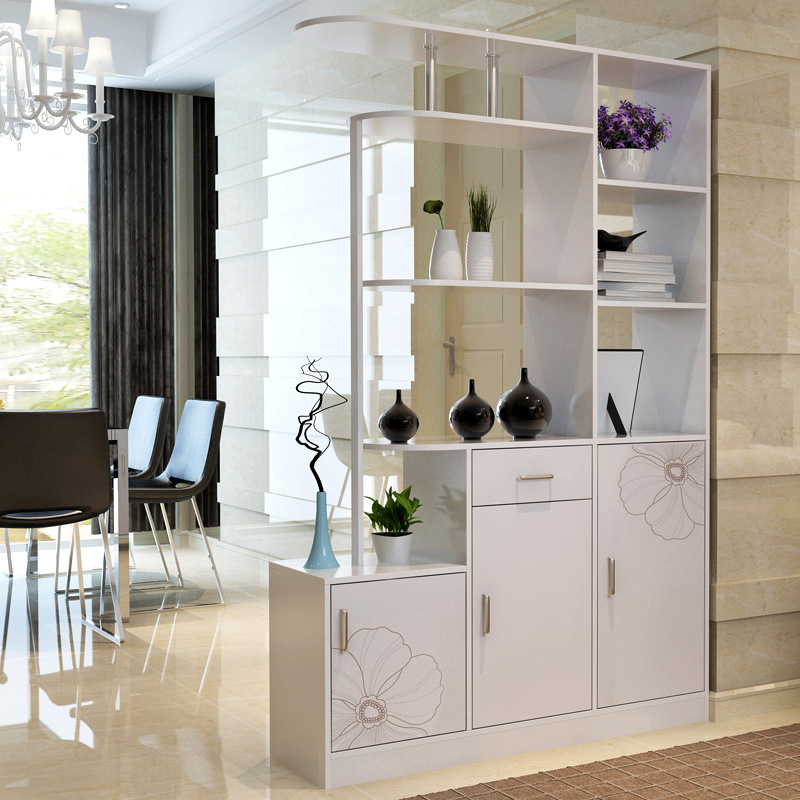 【包物流】简约现代客厅屏风隔断红酒样品柜 烤漆间厅柜玄关鞋柜|ms