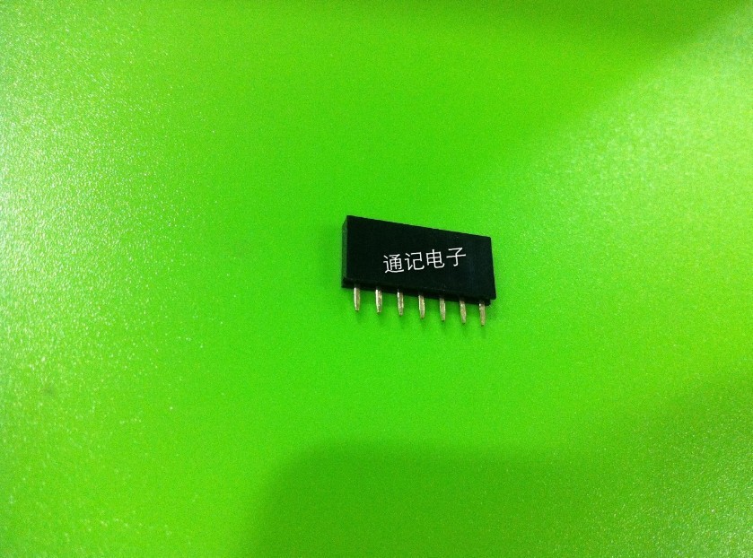 2.54-7P排母 单排直针 间距2.54mm连接器 2.54接插件