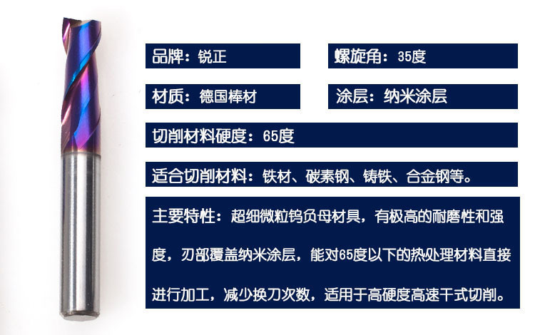 65度2铣刀参数