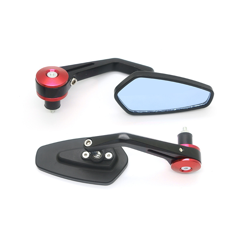 FLYQUICK transfronteriza universal motocicleta modificado diamante barra curvada mango espejo retrovisor