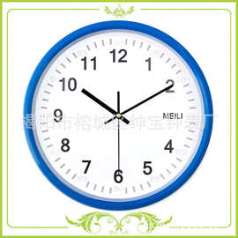 10寸石英钟挂钟 企业广告钟 商务礼品钟Plastic Gift Clock