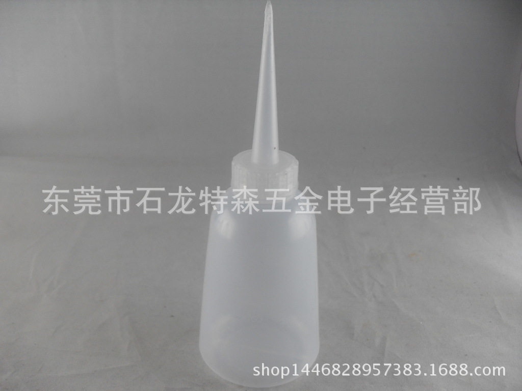 工业用点胶瓶 油壶 胶瓶塑料瓶 松香壶尖嘴瓶150ml加厚直嘴加厚