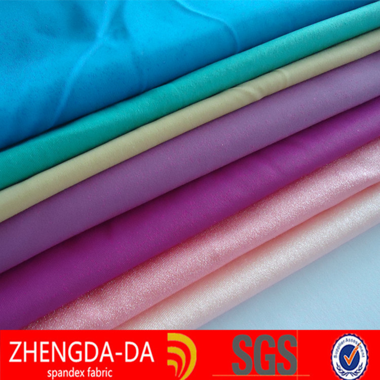 厂家直销锦纶有光莱卡布 尼龙有光泳衣布 锦纶经编针织布料