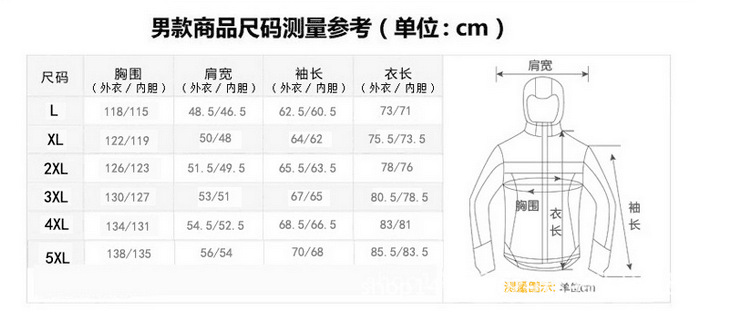 1988尺码表