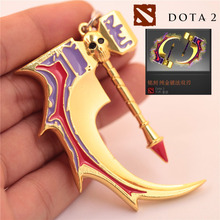 dota2周边饰品 ti5 纯金碎骨锤 敌法师不朽钥匙扣 金晕锤外贸批发